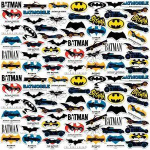 Batman Batmobile Through the Ages 150 Vinyl Stickers Waterproof Die-Cut Car Batman Batmobile Through the Ages 150 Vinyl Stickers Waterproof Die-Cut Car