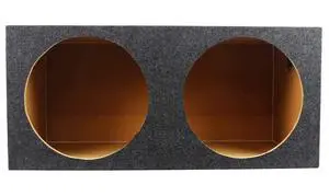 RD15 Dual 15" 3/4" MDF Sealed Car Subwoofer Enclosure Box, USA | 2.1 cu.ft. Net Volume Per Sub, Precision Cut, Glued and Stapled Joints, Silicone Sealed, 15.5" Mounting Depth RD15 Dual 15" 3/4" MDF Sealed Car Subwoofer Enclosure Box, USA | 2.1 cu.ft. Net Volume Per Sub, Precision Cut, Glued and Stapled Joints, Silicone Sealed, 15.5" Mounting Depth
