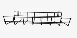Under Desk Cable Organizer 14 Inch Wire Tray | Table Cord Management Basket | Desk Cable Raceway (2 Pack) Under Desk Cable Organizer 14 Inch Wire Tray | Table Cord Management Basket | Desk Cable Raceway (2 Pack)