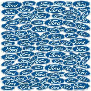 Ford Oval Emblem 200ct Vinyl L Deluxe Stickers, Skateboard, Indoor/Outdoor Ford Oval Emblem 200ct Vinyl L Deluxe Stickers, Skateboard, Indoor/Outdoor