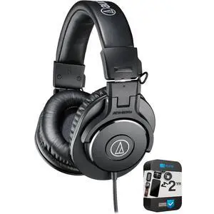 ATH-M30X Professional Headphones Bundle with 2 YR CPS Enhanced Protection Pack ATH-M30X Professional Headphones Bundle with 2 YR CPS Enhanced Protection Pack