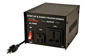 AC-300 Step Up/Down Voltage Converter Transformer 110V/220V - 300 Watts,Black AC-300 Step Up/Down Voltage Converter Transformer 110V/220V - 300 Watts,Black