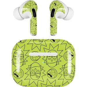 Decal Audio Skin Compatible with Apple AirPods Pro - Officially Licensed Adult Swim Rick and Morty Rick and Morty All Over Print Design Decal Audio Skin Compatible with Apple AirPods Pro - Officially Licensed Adult Swim Rick and Morty Rick and Morty All Over Print Design