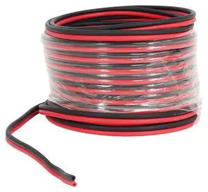 RED 14G25 OFC 14 Gauge 25 Ft 100% Copper Speaker Wire | Car/Marine/Home Audio, Tinned for Corrosion Resistance, Super-Flex Design, Foot Markers, Polarity Labels, UV Resistant RED 14G25 OFC 14 Gauge 25 Ft 100% Copper Speaker Wire | Car/Marine/Home Audio, Tinned for Corrosion Resistance, Super-Flex Design, Foot Markers, Polarity Labels, UV Resistant