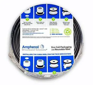 Kit of Amphenols Innovative and Sustainable Tech Service Bag 500 feet of Black Drop Cable Kit of Amphenols Innovative and Sustainable Tech Service Bag 500 feet of Black Drop Cable