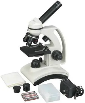M160C-2L-PB10 Cordless Compound Monocular Microscope, WF10x | 40X-1000X Magnification Range Compound Biological Microscope Cordless Battery Powered Built-In LED Illumination M160C-2L-PB10 Cordless Compound Monocular Microscope, WF10x | 40X-1000X Magnification Range Compound Biological Microscope Cordless Battery Powered Built-In LED Illumination