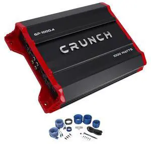 Car Audio Bundle with Crunch GP-1000.4 1000W 4-Channel Amplifier Class A/B, Built-in Crossover, Rockville RWK82 8 Gauge 4-Channel Wiring Kit with (2) RCA Cables (2 Items) Car Audio Bundle with Crunch GP-1000.4 1000W 4-Channel Amplifier Class A/B, Built-in Crossover, Rockville RWK82 8 Gauge 4-Channel Wiring Kit with (2) RCA Cables (2 Items)
