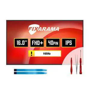 Screen Replacement for BOE NE160WUM-NX2 V18.0 Grade A+ | 40pin 165Hz FHD+ 1920x1200 Matte IPS Non-Touch 16.0" LED LCD Display with Tools Tape Screen Replacement for BOE NE160WUM-NX2 V18.0 Grade A+ | 40pin 165Hz FHD+ 1920x1200 Matte IPS Non-Touch 16.0" LED LCD Display with Tools Tape
