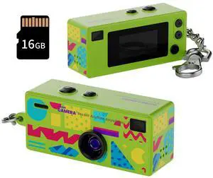 Mini Keychain Digital Camera, 1080P HD Video Recorder, Mirco Thumb Camera, Digicam,Video Recording,Bag Charm for Vlog Kids Adult Students (Green) Mini Keychain Digital Camera, 1080P HD Video Recorder, Mirco Thumb Camera, Digicam,Video Recording,Bag Charm for Vlog Kids Adult Students (Green)