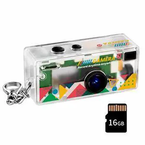 Mini Keychain Digital Camera, 1080P HD Video Recorder, Mirco Thumb Camera, Digicam,Video Recording,Bag Charm for Vlog Kids Adult Students (Clear) Mini Keychain Digital Camera, 1080P HD Video Recorder, Mirco Thumb Camera, Digicam,Video Recording,Bag Charm for Vlog Kids Adult Students (Clear)