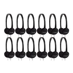 Portable Stereo On-Ear Headphones with 4-Foot Cord and 3.5mm Plug, 12 Pack (KPH7-12) Portable Stereo On-Ear Headphones with 4-Foot Cord and 3.5mm Plug, 12 Pack (KPH7-12)