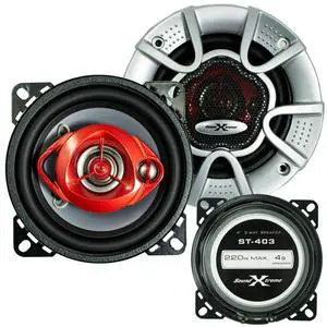 Pair of 4" in 3-Way 220 Watts Coaxial Car Speakers CEA Rated (2 Speakers) Pair of 4" in 3-Way 220 Watts Coaxial Car Speakers CEA Rated (2 Speakers)