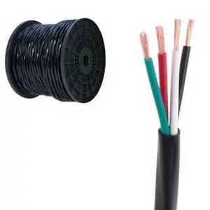 Speaker Wire 14 Gauge, 250 ft for Outdoor and Indoor Use, 14/4 CCA (Copper Clad Aluminum) Stranded Bulk Audio Cable, Direct Burial and UV Resistant (250 FT) Speaker Wire 14 Gauge, 250 ft for Outdoor and Indoor Use, 14/4 CCA (Copper Clad Aluminum) Stranded Bulk Audio Cable, Direct Burial and UV Resistant (250 FT)