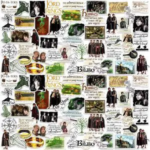 The Lord of the Rings Hobbit Lifestyle 100 Vinyl Stickers Waterproof Decals The Lord of the Rings Hobbit Lifestyle 100 Vinyl Stickers Waterproof Decals