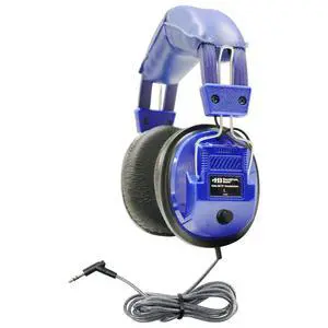 KidsSC7V Deluxe Stereo Headphones OverEar Design, 3.5mm Plug, OnEar Volume Control, ChewResistant DuraCord, NoiseReducing Ear Cups Blue Classroom Headphones KidsSC7V Deluxe Stereo Headphones OverEar Design, 3.5mm Plug, OnEar Volume Control, ChewResistant DuraCord, NoiseReducing Ear Cups Blue Classroom Headphones