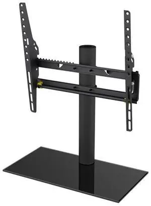 Universal Table Top Tilt and Turn TV Stand for TVs 37" to 55" in Black Universal Table Top Tilt and Turn TV Stand for TVs 37" to 55" in Black