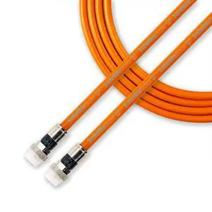 Outdoor RG6 Coaxial 1800 Mhz Underground Burial Flooded Cable Universal Wire Polyethylene Orange Cord 100 Feet Outdoor RG6 Coaxial 1800 Mhz Underground Burial Flooded Cable Universal Wire Polyethylene Orange Cord 100 Feet