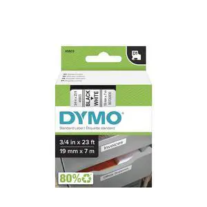 Authentic Standard D1 Labeling Tape for LabelManager Label Makers, Black Print on White Tape, 3/4'' W x 23' L, 1 Cartridge Authentic Standard D1 Labeling Tape for LabelManager Label Makers, Black Print on White Tape, 3/4'' W x 23' L, 1 Cartridge