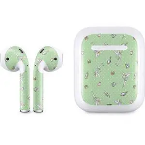 Decal Audio Skin Compatible with Apple AirPods - Officially Licensed Disney Tinker Bell Trinkets Pattern Design Decal Audio Skin Compatible with Apple AirPods - Officially Licensed Disney Tinker Bell Trinkets Pattern Design