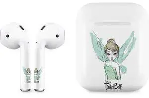 Decal Audio Skin Compatible with Apple AirPods - Officially Licensed Disney Tinker Bell Watercolor Fairy Art Design Decal Audio Skin Compatible with Apple AirPods - Officially Licensed Disney Tinker Bell Watercolor Fairy Art Design