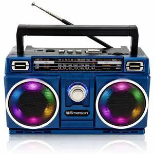 Portable Bluetooth Radio Boombox with 4-Band AM/FM/TV/SW Shortwave Radio, Rechargeable Battery, USB & TF Card MP3 Playback, LED Color Lights Portable Bluetooth Radio Boombox with 4-Band AM/FM/TV/SW Shortwave Radio, Rechargeable Battery, USB & TF Card MP3 Playback, LED Color Lights