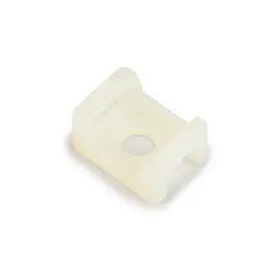Cable Tie Mounting Base, Adhesive, 0.75 in x 0.75 in, Bag of 100 | 4-Way Adhesive Mount, Natural, Designed to Keep Your Wire or Cable Bundles Organized in Narrow Spaces, CTB75X75NTA-C Cable Tie Mounting Base, Adhesive, 0.75 in x 0.75 in, Bag of 100 | 4-Way Adhesive Mount, Natural, Designed to Keep Your Wire or Cable Bundles Organized in Narrow Spaces, CTB75X75NTA-C