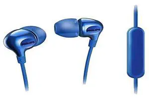 Big Bass in Ear Headphones with Mic - Blue (SHE3555BL/27) Big Bass in Ear Headphones with Mic - Blue (SHE3555BL/27)