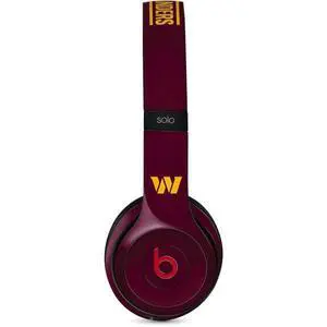 Decal Audio Skin Compatible with Beats Solo 3 Wireless - Officially Licensed NFL Washington Commanders Distressed Design Decal Audio Skin Compatible with Beats Solo 3 Wireless - Officially Licensed NFL Washington Commanders Distressed Design