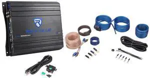 RVA600.1 1200W Peak Mono Car Amplifier with RWK10 Wiring Kit | 200W RMS, 4-Ohm Class AB, RCA and High-Level Inputs, Low-Pass and Subsonic Filters, Bass Knob, 10-Gauge Wire, 2-Items RVA600.1 1200W Peak Mono Car Amplifier with RWK10 Wiring Kit | 200W RMS, 4-Ohm Class AB, RCA and High-Level Inputs, Low-Pass and Subsonic Filters, Bass Knob, 10-Gauge Wire, 2-Items