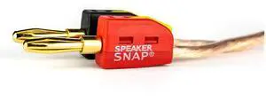 Fast & Secure Banana Plugs - Gold Plated, 12-24 AWG, 2-100 Pieces for Home Theaters, Speaker Wire, Wall Plates and Receivers Fast & Secure Banana Plugs - Gold Plated, 12-24 AWG, 2-100 Pieces for Home Theaters, Speaker Wire, Wall Plates and Receivers