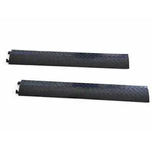 VIIBLE 2-Pack Black Small Drop Over Cable Ramp, 2000 lbs Capacity, Heavy Duty Protector for Hoses & Cords, Safe for High Traffic, Indoor/Outdoor Cord Concealer VIIBLE 2-Pack Black Small Drop Over Cable Ramp, 2000 lbs Capacity, Heavy Duty Protector for Hoses & Cords, Safe for High Traffic, Indoor/Outdoor Cord Concealer