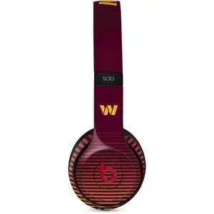 Decal Audio Skin Compatible with Beats Solo 3 Wireless - Officially Licensed NFL Washington Commanders Breakaway Design Decal Audio Skin Compatible with Beats Solo 3 Wireless - Officially Licensed NFL Washington Commanders Breakaway Design