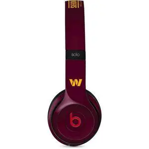 Decal Audio Skin Compatible with Beats Solo 3 Wireless - Officially Licensed NFL Washington Commanders Performance Series Design Decal Audio Skin Compatible with Beats Solo 3 Wireless - Officially Licensed NFL Washington Commanders Performance Series Design