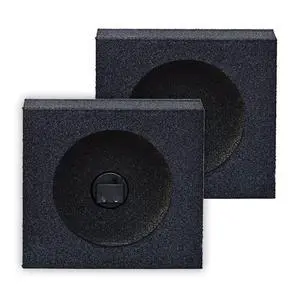 QPower QBomb QBTW6.5 Single 6.50 Inch Heavy Duty MDF Material Car Audio Speaker Enclosure Boxes with Bedliner Spray Coating Finish, 2 Pack QPower QBomb QBTW6.5 Single 6.50 Inch Heavy Duty MDF Material Car Audio Speaker Enclosure Boxes with Bedliner Spray Coating Finish, 2 Pack