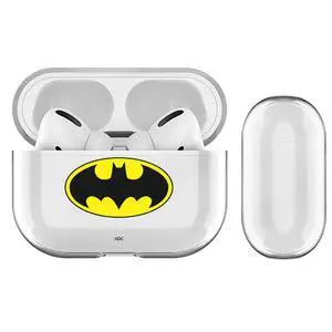 Officially Licensed Batman DC Comics Classic Logos Clear Hard Crystal Cover Compatible with Apple AirPods Pro Charging Case Officially Licensed Batman DC Comics Classic Logos Clear Hard Crystal Cover Compatible with Apple AirPods Pro Charging Case