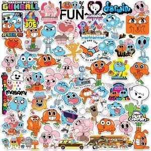 The Amazing World of Gumball 50 Vinyl Stickers Waterproof Die-Cut Decals The Amazing World of Gumball 50 Vinyl Stickers Waterproof Die-Cut Decals