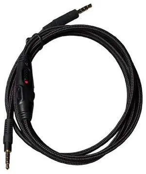 Audio Aux Cable with Mic Mute & Volume Controls for Sony Pulse 3D, Platinum & Gold Headset, Compatible with PS4, PS5, Xbox Series X/S, Xbox One, Smartphones & PC Audio Aux Cable with Mic Mute & Volume Controls for Sony Pulse 3D, Platinum & Gold Headset, Compatible with PS4, PS5, Xbox Series X/S, Xbox One, Smartphones & PC