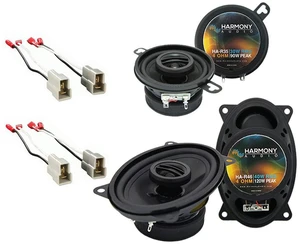 Fits 1985-1993 VW Cabriolet 3.5" 4x6 Speakers and Harness Kit | Volkswagen Factory Replacement Upgrade, Wiring Connectors for Cars, 2 Size Coverage, Easy Install, 3.5 inch size Fits 1985-1993 VW Cabriolet 3.5" 4x6 Speakers and Harness Kit | Volkswagen Factory Replacement Upgrade, Wiring Connectors for Cars, 2 Size Coverage, Easy Install, 3.5 inch size