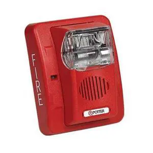 Potter Electric Signal HS-24WR(4890030) 24V Dc Wall Mount Horn Strobe Red Body Potter Electric Signal HS-24WR(4890030) 24V Dc Wall Mount Horn Strobe Red Body
