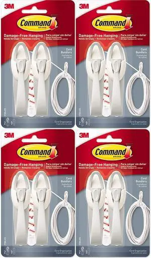 3M 17304 Cord Bundlers 4 Pack (8 Bundlers) 3M 17304 Cord Bundlers 4 Pack (8 Bundlers)