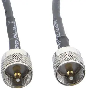 RG58-PL259-PL-259-male-UHF PL-259 Male Connectors on RG-58 CB Ham Radio Coaxial Cable Jumper with MILSPEC MIL-C-17 RF Coaxial Cable (85 FT) RG58-PL259-PL-259-male-UHF PL-259 Male Connectors on RG-58 CB Ham Radio Coaxial Cable Jumper with MILSPEC MIL-C-17 RF Coaxial Cable (85 FT)