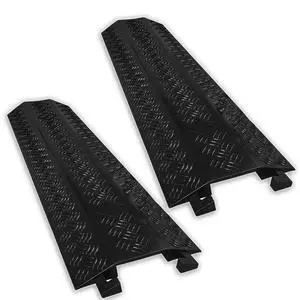 EZ Runner PVC Drop Over Cable Ramp Cable Protector - Single Channel - Black (Pack of 2) EZ Runner PVC Drop Over Cable Ramp Cable Protector - Single Channel - Black (Pack of 2)