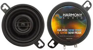 3.5" Car Speakers 90W Rhythm Series 3-1/2 Inch Replacement | Coaxial dash and kick panel upgrade, restores factory stereo sound, easy drop-in install for trucks and classic vehicles 3.5" Car Speakers 90W Rhythm Series 3-1/2 Inch Replacement | Coaxial dash and kick panel upgrade, restores factory stereo sound, easy drop-in install for trucks and classic vehicles