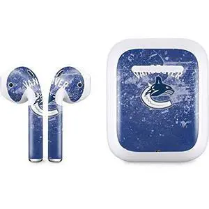 Decal Audio Skin Compatible with Apple AirPods - Officially Licensed NHL Vancouver Canucks Frozen Design Decal Audio Skin Compatible with Apple AirPods - Officially Licensed NHL Vancouver Canucks Frozen Design