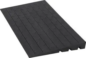 Car Driveway Rubber Curb Ramps Heavy Duty Threshold Gutter Slope Ramp 3 Inch High Cable Cover, Water Channel for Drainage, Curbside Bridge Ramp for Loading Dock Garage Sidewalk Car Driveway Rubber Curb Ramps Heavy Duty Threshold Gutter Slope Ramp 3 Inch High Cable Cover, Water Channel for Drainage, Curbside Bridge Ramp for Loading Dock Garage Sidewalk