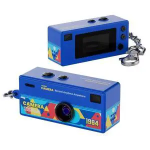 CharmSnap Mini Keychain Camera, 1080P HD Digital Camera, 2MP Point & Shoot, Portable Pocket Camera for Kids & Travel, Wide Angle Lens, USB-C Rechargeable (Blue) CharmSnap Mini Keychain Camera, 1080P HD Digital Camera, 2MP Point & Shoot, Portable Pocket Camera for Kids & Travel, Wide Angle Lens, USB-C Rechargeable (Blue)