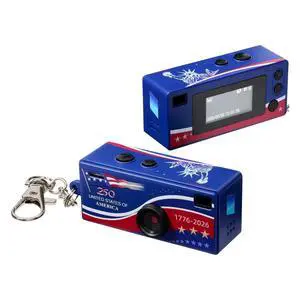 CharmSnap Mini Keychain Digital Camera 2MP 1080P Full HD, Portable Pocket Point & Shoot Camera (America 250) CharmSnap Mini Keychain Digital Camera 2MP 1080P Full HD, Portable Pocket Point & Shoot Camera (America 250)