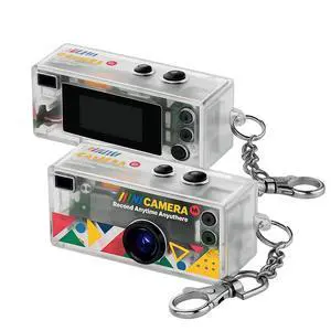 CharmSnap Mini Keychain Camera, 1080P HD Digital Camera, 2MP Point & Shoot, Portable Pocket Camera for Kids & Travel, Wide Angle Lens, USB-C Rechargeable (Transparent) CharmSnap Mini Keychain Camera, 1080P HD Digital Camera, 2MP Point & Shoot, Portable Pocket Camera for Kids & Travel, Wide Angle Lens, USB-C Rechargeable (Transparent)