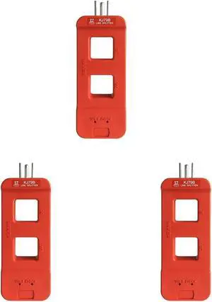 KJ79B AC Line Splitter, Line Splitter for Clamp Meter, 10x Measurement, 15A Max Current, for US Outlets(red) (KJ79B red 3pcs) KJ79B AC Line Splitter, Line Splitter for Clamp Meter, 10x Measurement, 15A Max Current, for US Outlets(red) (KJ79B red 3pcs)