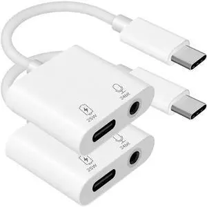 Pro Headphone 3Amp Aux Adapter Compatible with T-Mobile Revvl 5G Plus USB-C 3.5mm Audio & Hi-Power Charging Port (Charge While You Listen) Pro Headphone 3Amp Aux Adapter Compatible with T-Mobile Revvl 5G Plus USB-C 3.5mm Audio & Hi-Power Charging Port (Charge While You Listen)